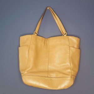 Coach Park Leather North South Tote Bag in Tan Authentic Purse